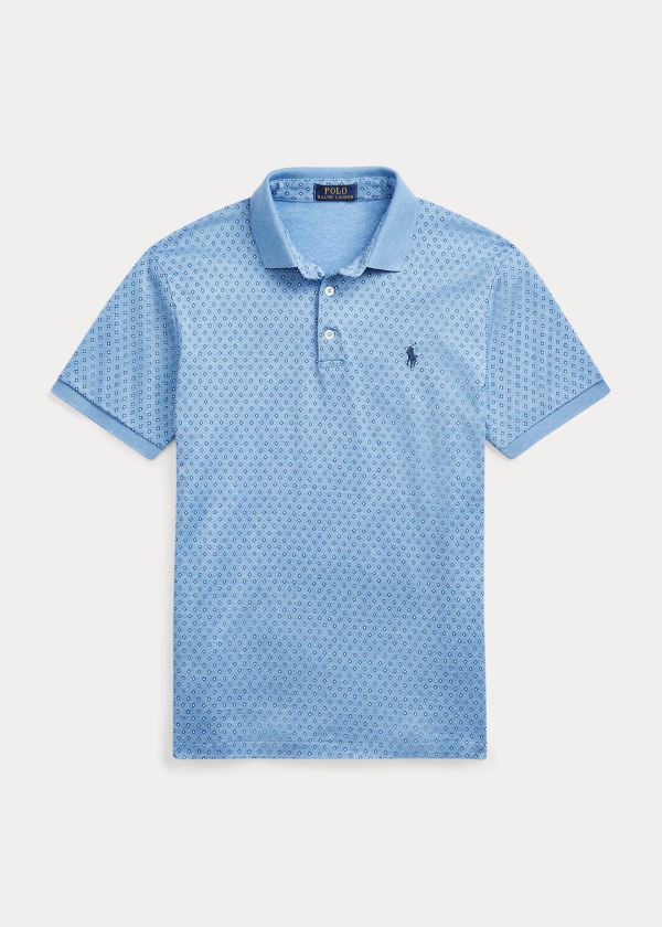 Polos Polo Ralph Lauren Hombre Azules - Custom Slim Fit Jersey - DASHG1054